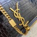 YSL kate medium tassel in crocodile-embossed leather