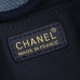 CHANEL Woven Straw Raffia Striped Medium Deauville Tote
