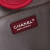 CHANEL Woven Straw Raffia Striped Medium Deauville Tote
